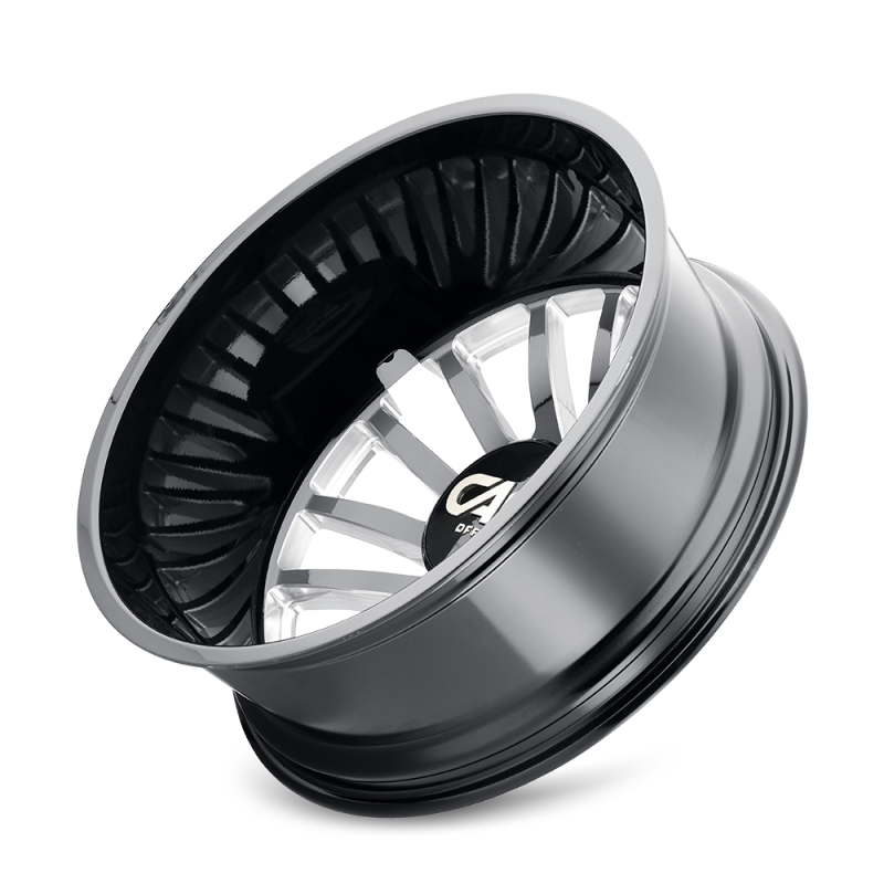 Cali Off-Road 9110D Summit Dually 20x8.25 / 8x165.1 BP / -232mm OS / 121.3mm Hub Gls Blk Mill Wheel