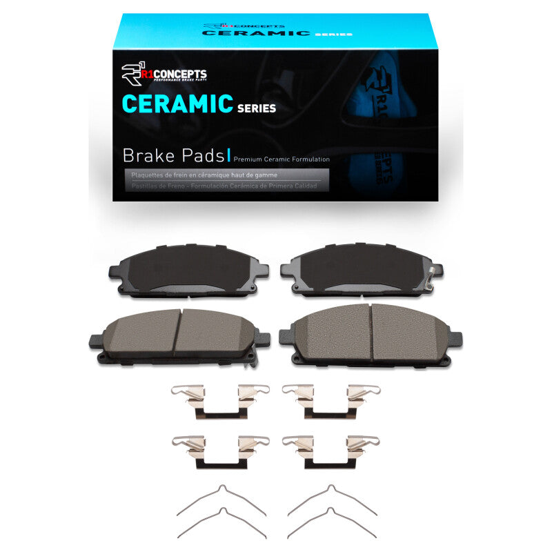 R1 Concepts R1 1996-2004 Infiniti QX4 Front R1 Ceramic Pads & Hardware Kit