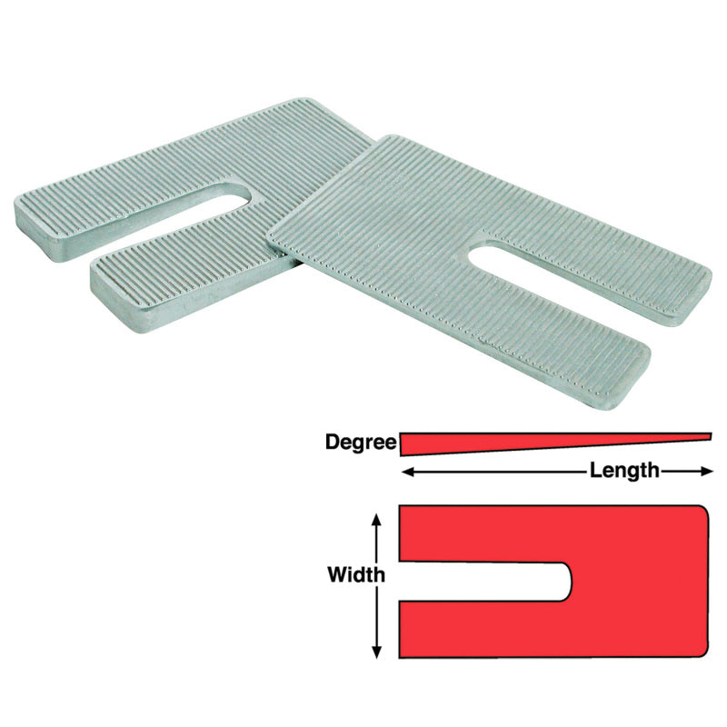 SPC Performance ZINC SHIMS 2.5x5x0.5 deg.