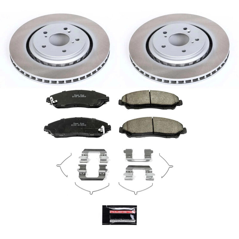 PowerStop Power Stop 14-16 Acura MDX Front Semi-Coated Rotor Kit