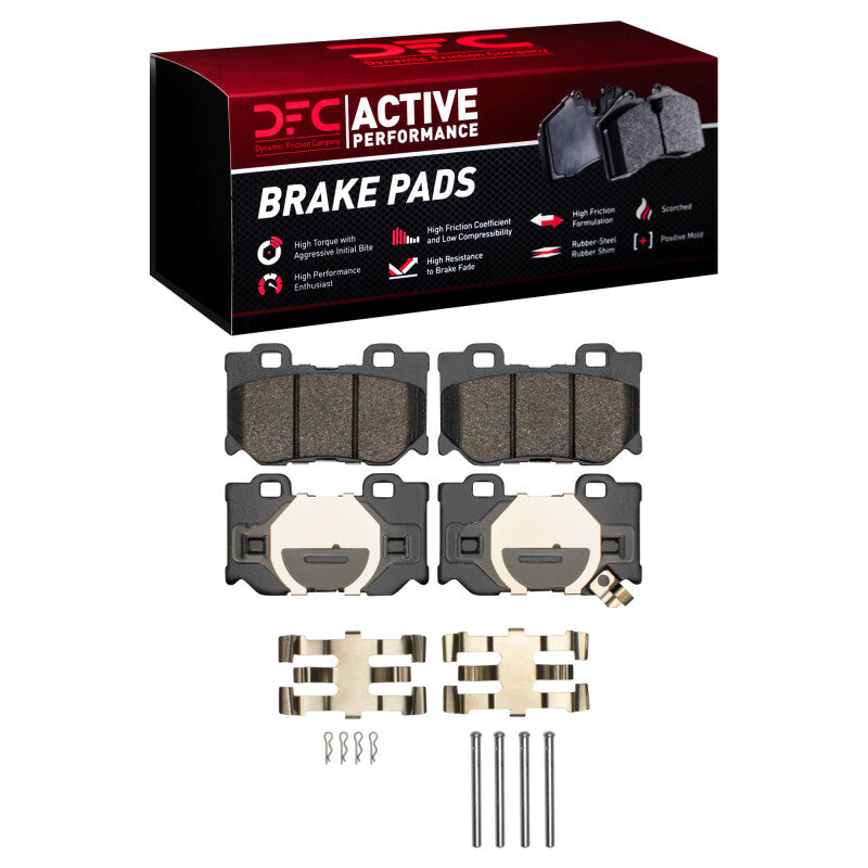 DFC 08-25 Infiniti G37 Rear Active Performance Pads and Hardware Kit