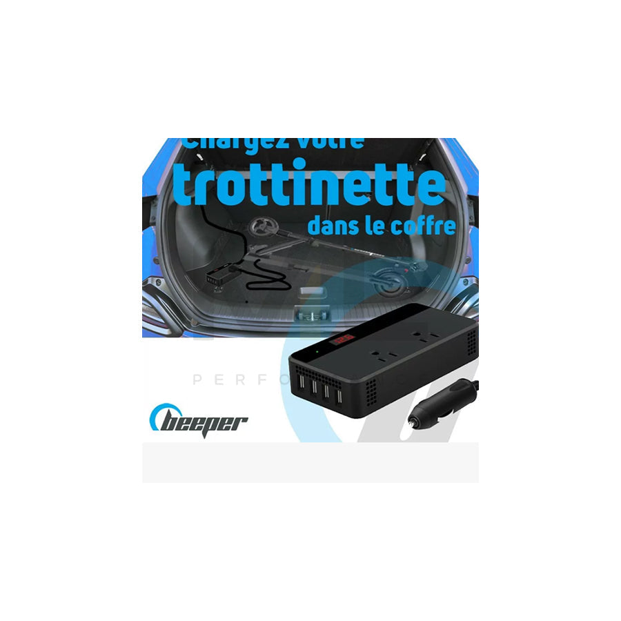 BEEPER ME133 Inverter 200W, with cigarette lighter plug