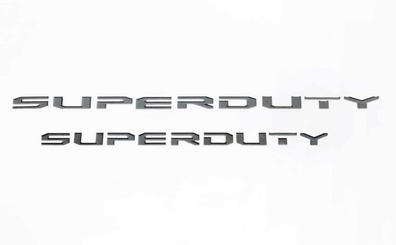 Putco 17-20 Ford SUPERDUTY Letters (Stamped/Black Platinum) Hood/Front