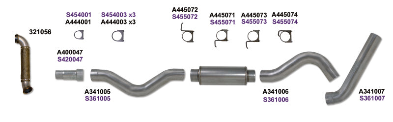 Diamond Eye Performance Diamond Eye KIT 5in Catback Single w/ TDP AL 06-07 Chevy/GMC 6.6L Duramax 2500/3500