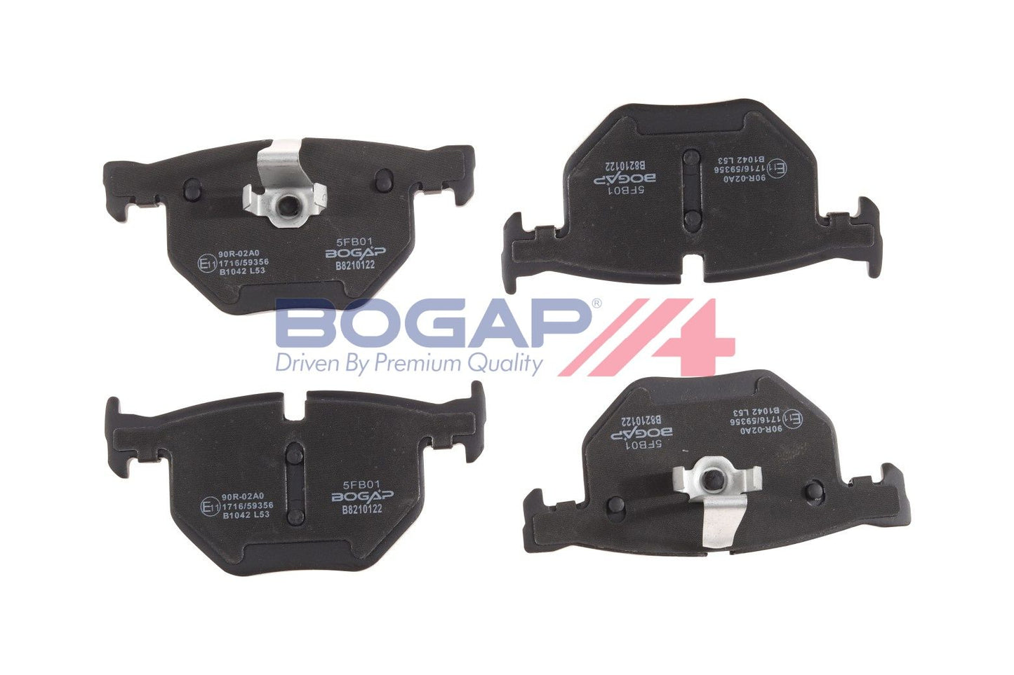 BOGAP B8210122 Brake Pad Set, Disc Brake
