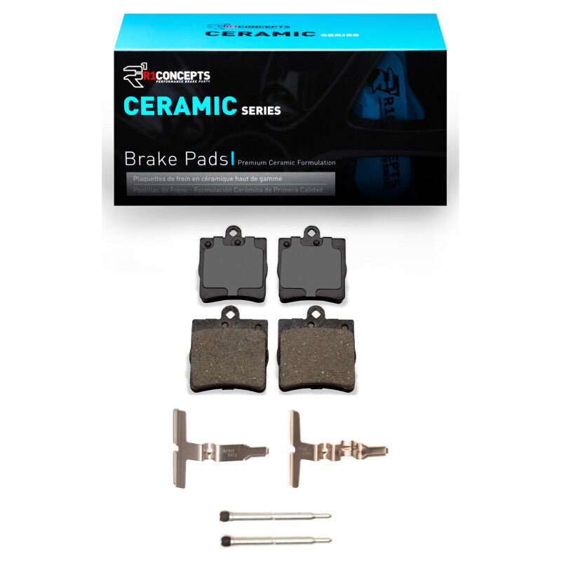 R1 Concepts R1 96-15 Chrysler Crossfire Rear Ceramic Pads & Hardware Kit