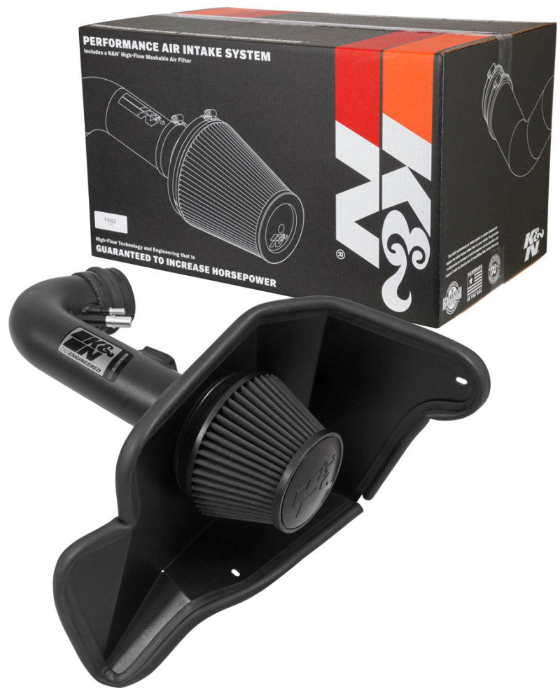 K&N Engineering K&N 2015 Ford Mustang GT 5.0L V8 Black Performance Intake Kit