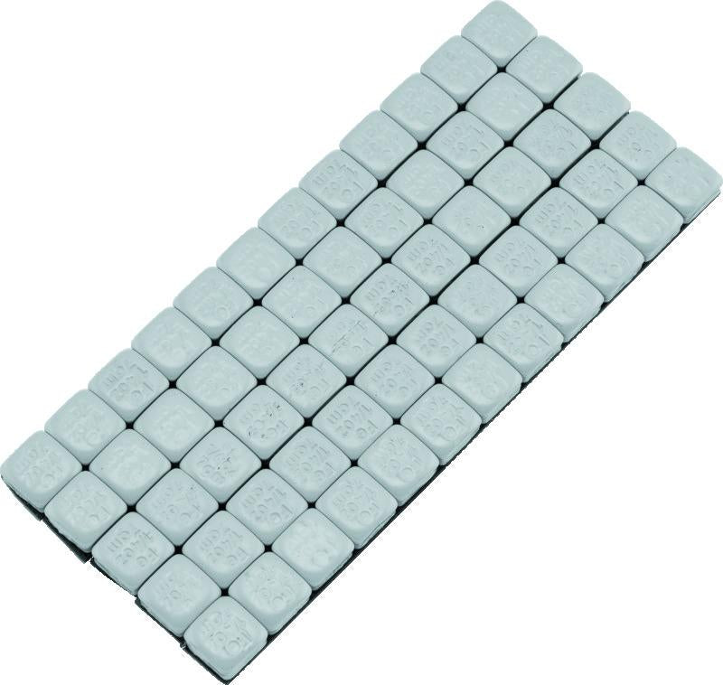 BikeMaster Square Wheel Weights Adhesive 1/4oz Silver