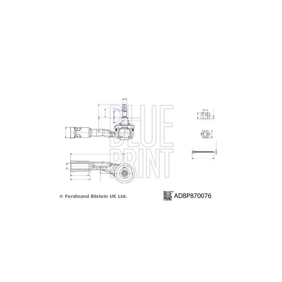Blue Print Adbp870076 Track Rod End