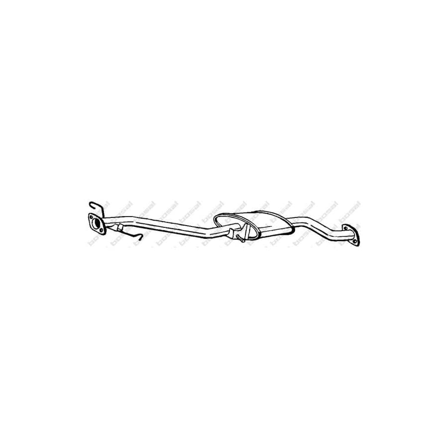 Bosal 171-365 Middle Silencer for Mazda 626