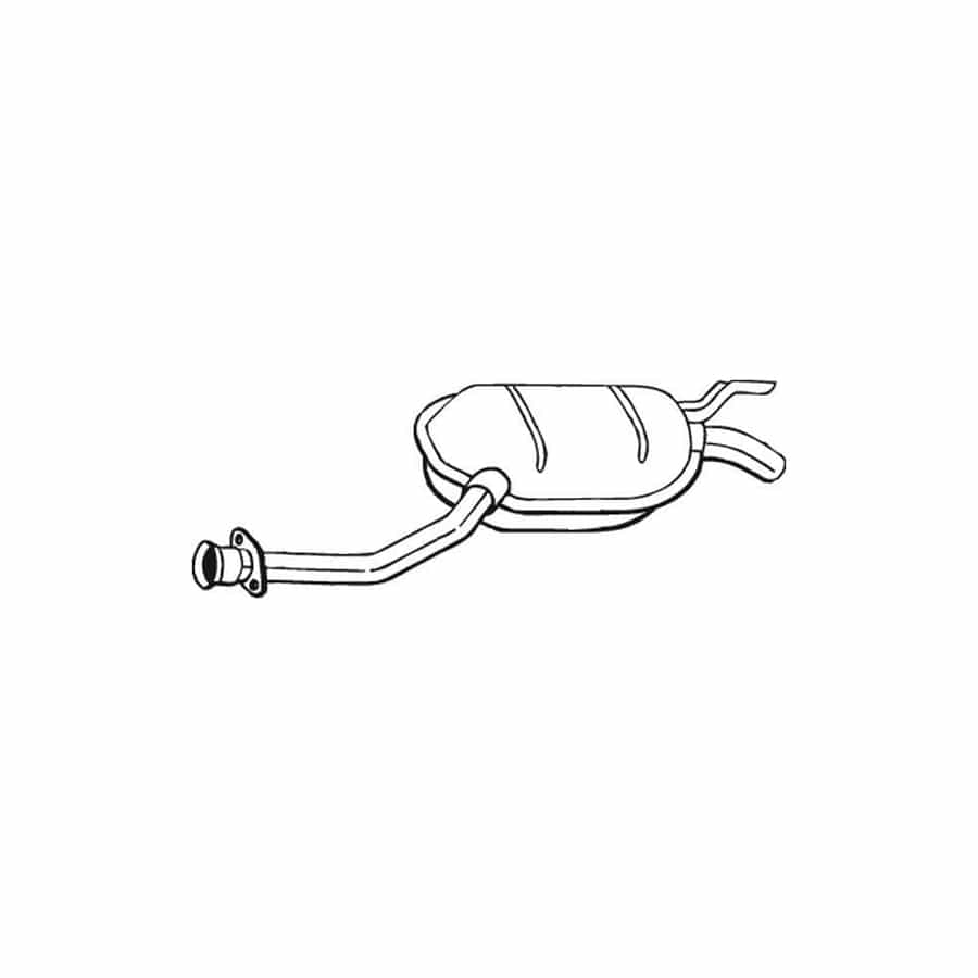 Bosal 175-123 Middle Silencer Suitable for Mercedes-Benz 190 (W201)