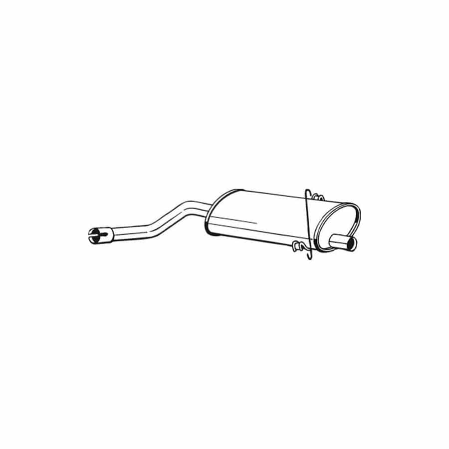 Bosal 215-761 Middle Silencer for Saab 900