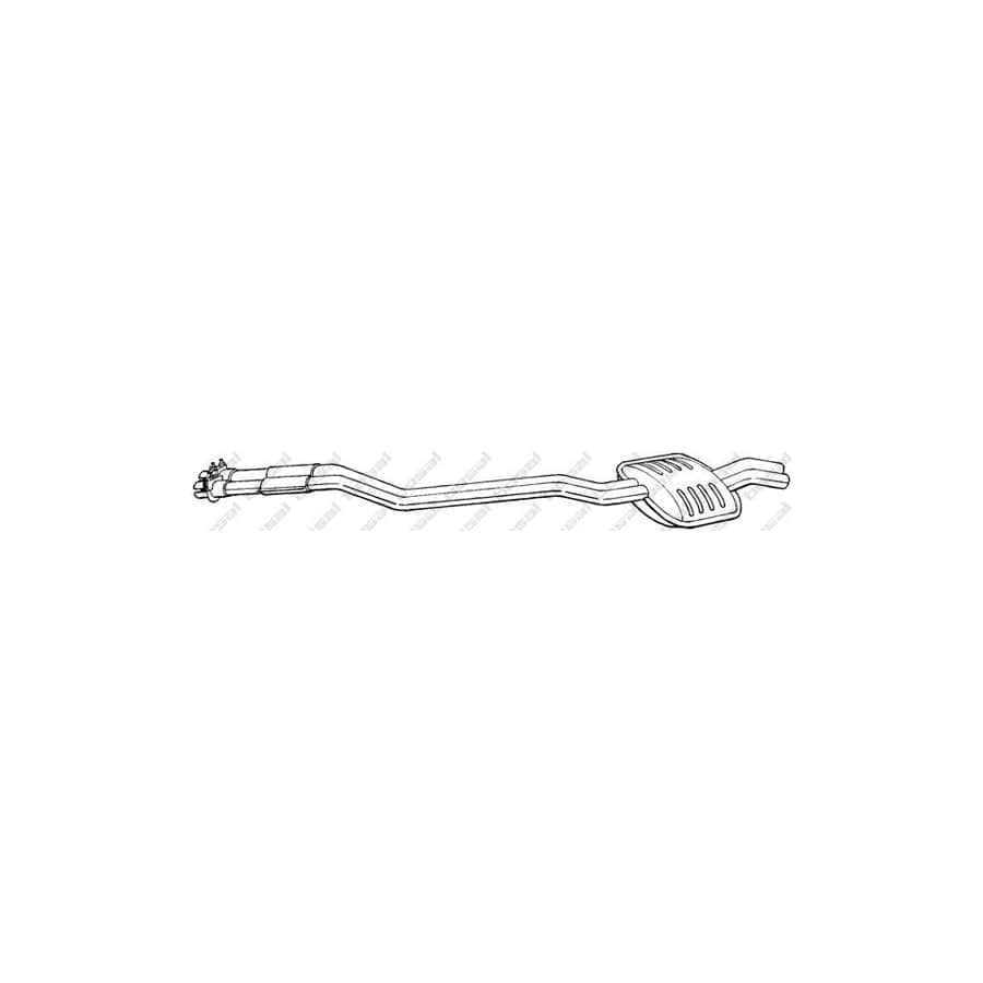 Bosal 287-009 Middle Silencer Suitable for Mercedes-Benz W123 Saloon (W123)