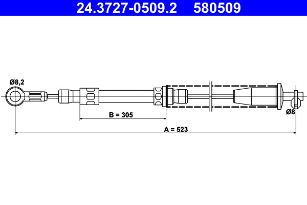 BOSCH 1987477617 Parking Brake Cable Pull