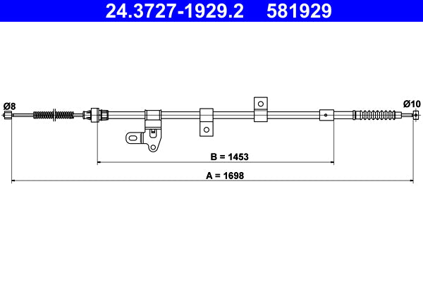 BOSCH 1987477762 Parking Brake Cable Pull