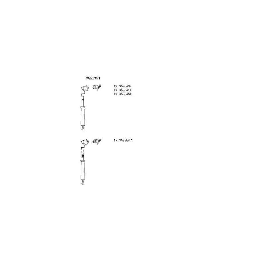 Bremi 3A00/131 Ignition Cable Kit for Mazda E-Series
