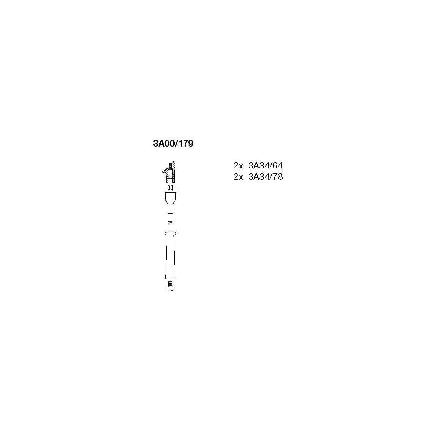 Bremi 3A00/179 Ignition Cable Kit