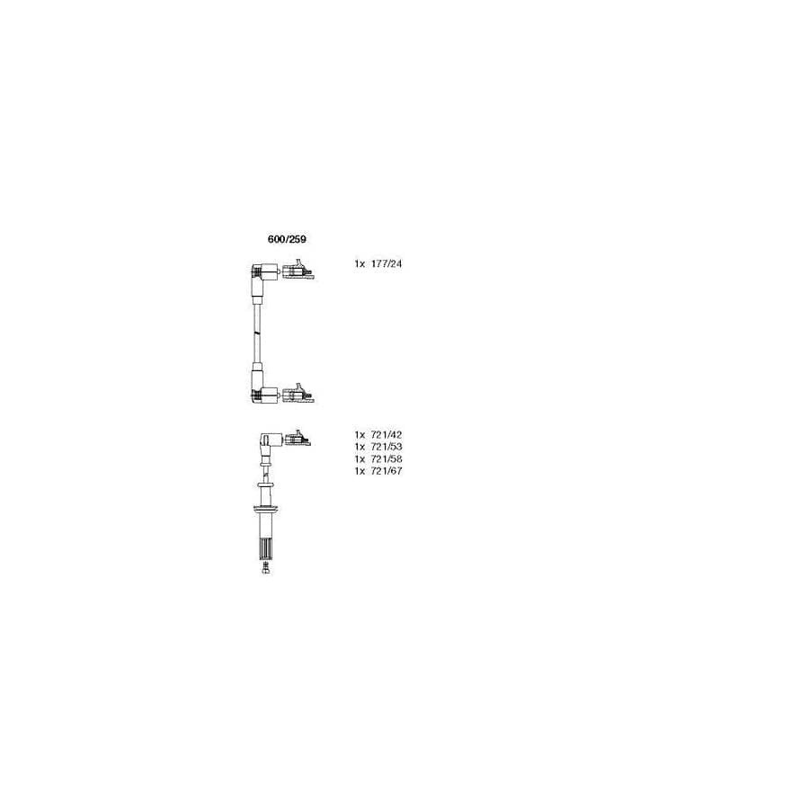 Bremi 600/259 Ignition Cable Kit