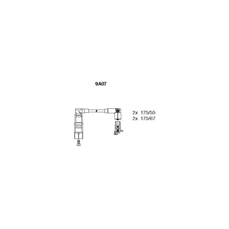 Bremi 9A07 Ignition Cable Kit for Alfa Romeo 33 Sportwagon (907B)