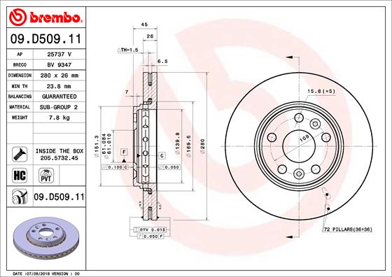 AUGER AUG53884 Disc Brake Caliper Repair Kit