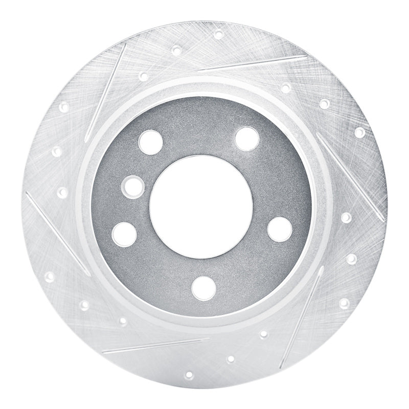 R1 Concepts R1 12-18 BMW 118i (Mexico) Rear Left Drilled & Slotted Silver Brake Rotor