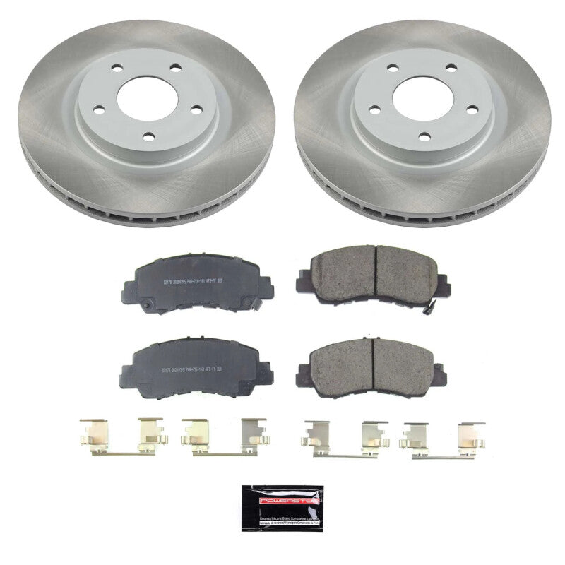 PowerStop Power Stop 18-20 Mitsubishi Eclipse Cross Front Semi-Coated Rotor Kit