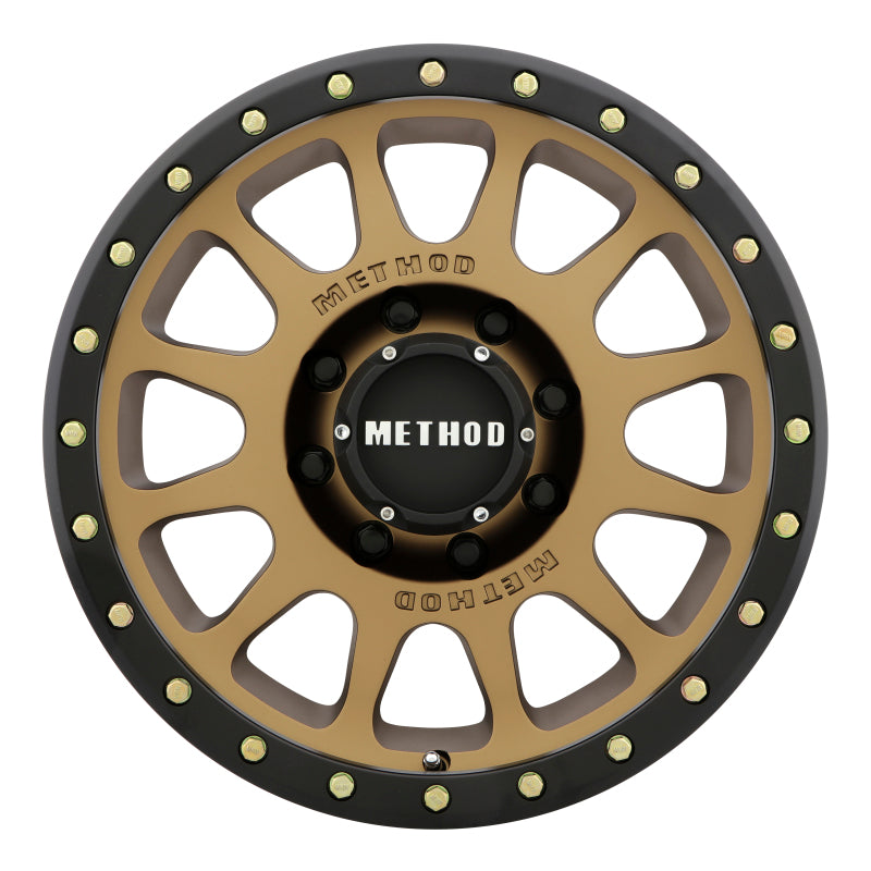 Method Wheels Method MR305 NV 20x10 -18mm Offset 8x6.5 130.81mm CB Method Bronze/Black Street Loc Wheel