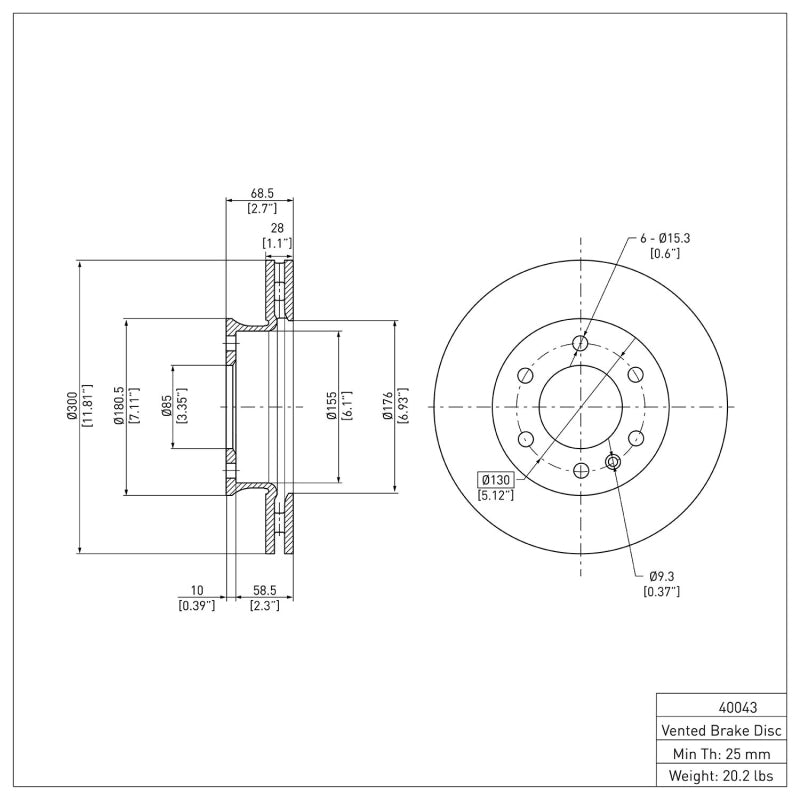 DFC 06-25 American Coach Patriot Front GeoSPEC Coated Rotor