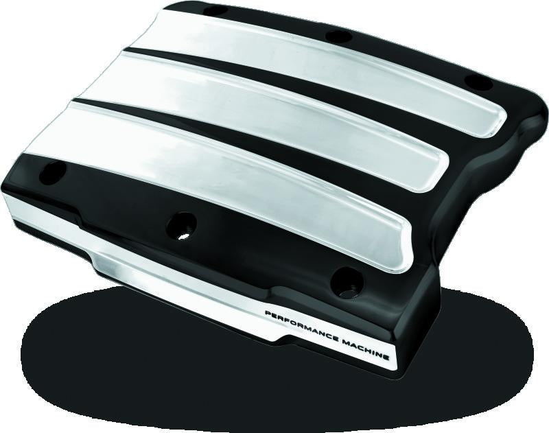 Performance Machine Twin Cam Scallop Rocker Cover - Contrast Cut Platinum