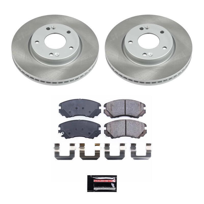 PowerStop Power Stop 05-10 Kia Sportage Front Semi-Coated Rotor Kit