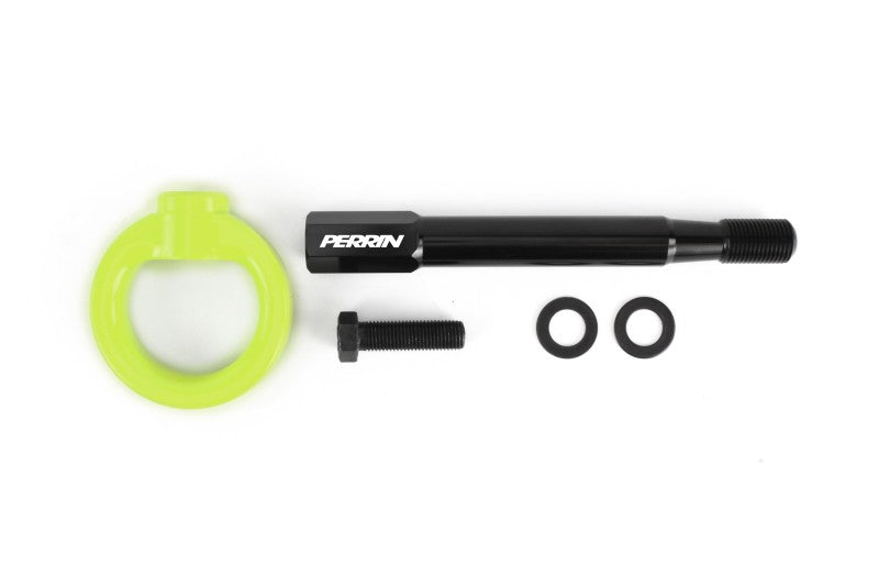Perrin Performance PERRIN 08-14 Subaru WRX/STI (Sedan) / 20-25 Outback All Models Tow Hook Kit (Rear) - Neon Yellow