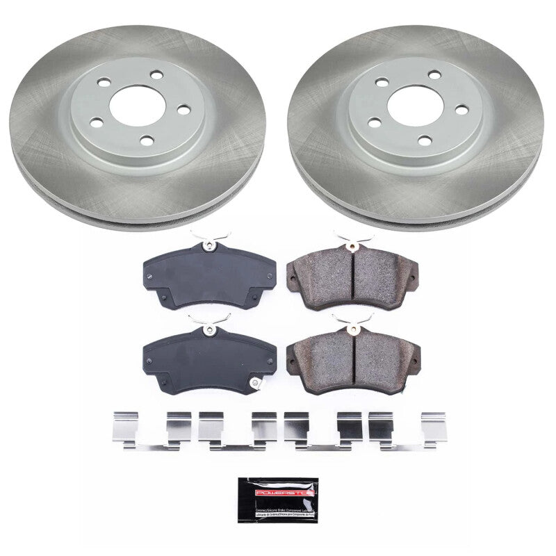 PowerStop Power Stop 01-10 Chrysler PT Cruiser Front Semi-Coated Rotor Kit