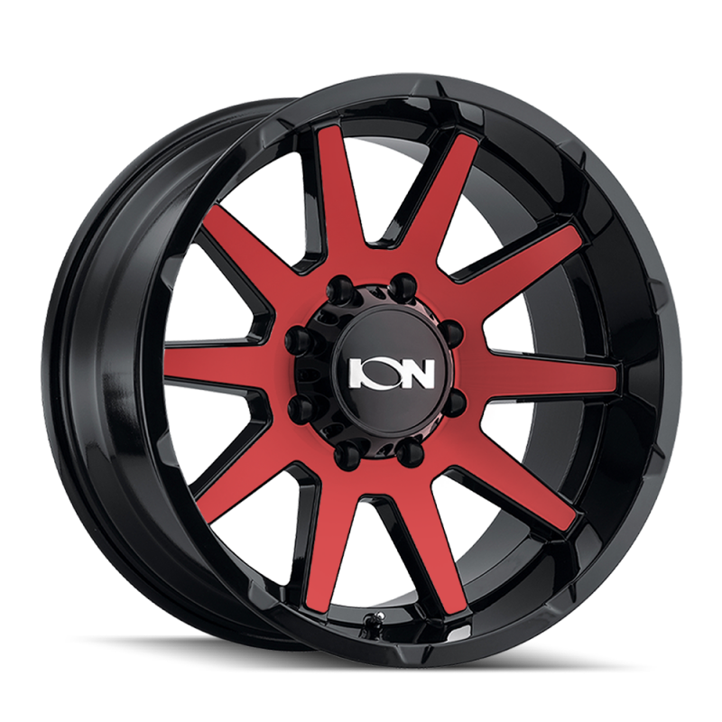 ION Wheels ION Type 143 20x9 / 8x170 BP / 18mm Offset / 125.2mm Hub Gloss Black/Red Machined Wheel
