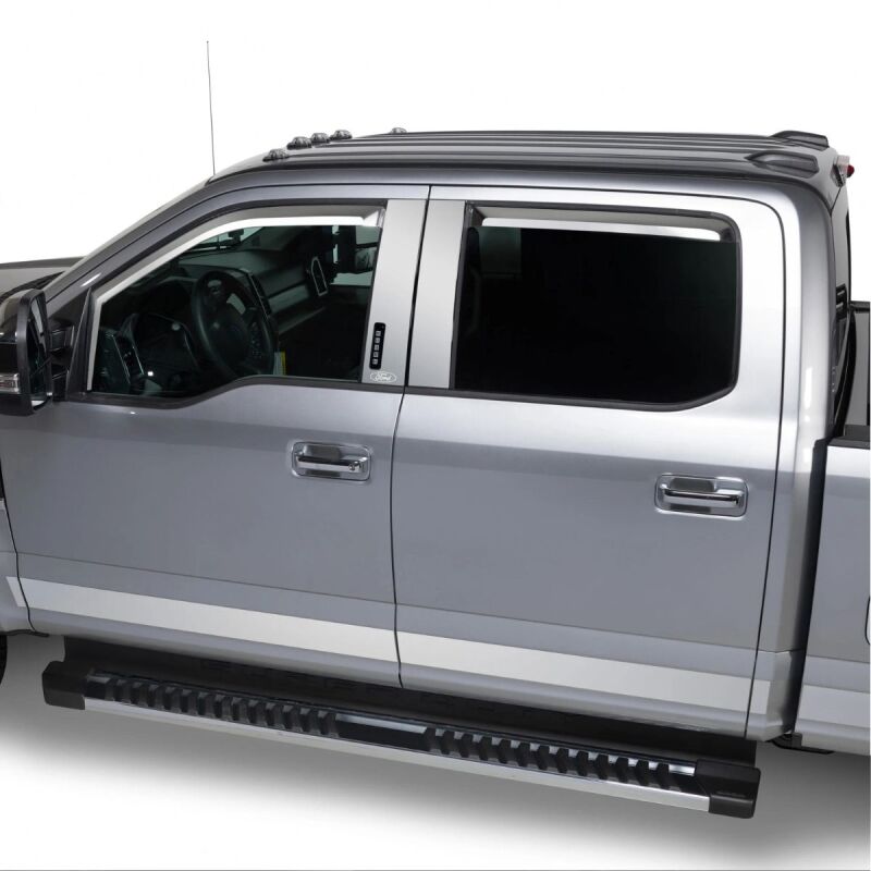Putco 17-20 Ford SuperDuty Reg Cab 8ft Box - 10pcs - 4.25in Wide SS Rocker Panels