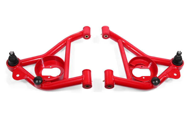 BMR Suspension BMR 82-82 3rd Gen F-Body Non-Adj. Lower A-Arms w/ Spring Pocket (Polyurethane) - Red