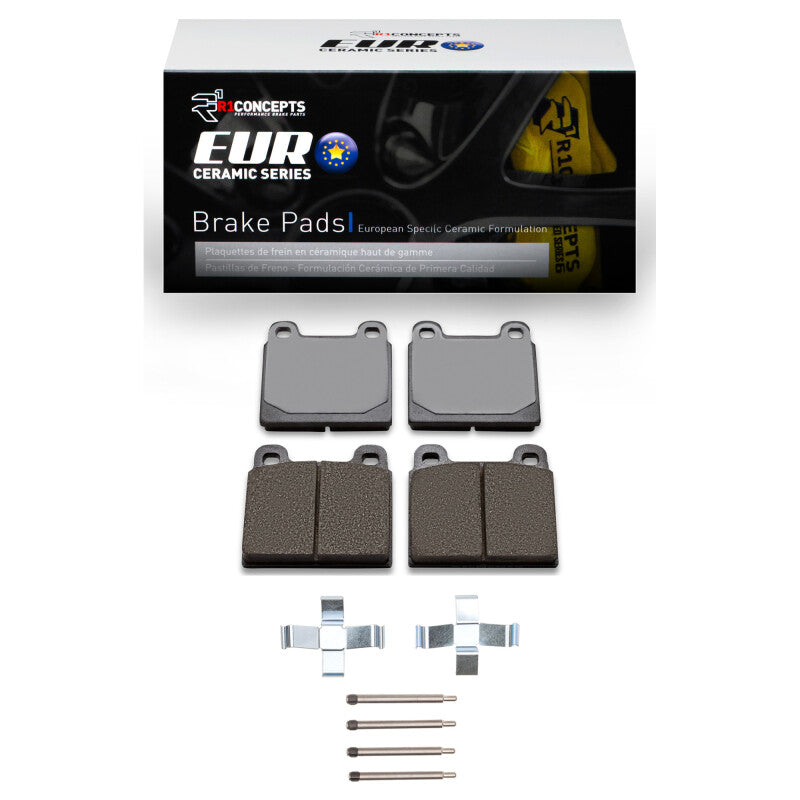 R1 Concepts R1 75-85 Ferrari 308 GTS Front Euro Ceramic Pads & Hardware Kit