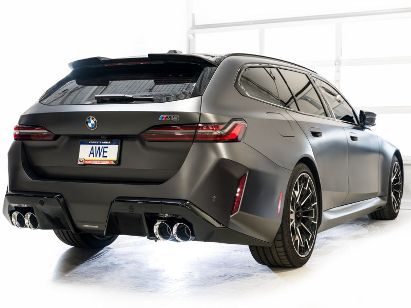 AWE Tuning BMW G90/G99 M5 Touring Edition Cat-Back Exhaust - Chrome Silver Tips