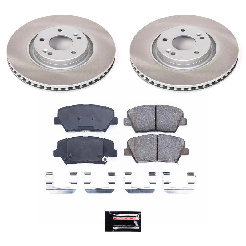 PowerStop Power Stop 12-17 Hyundai Azera Front Semi-Coated Rotor Kit