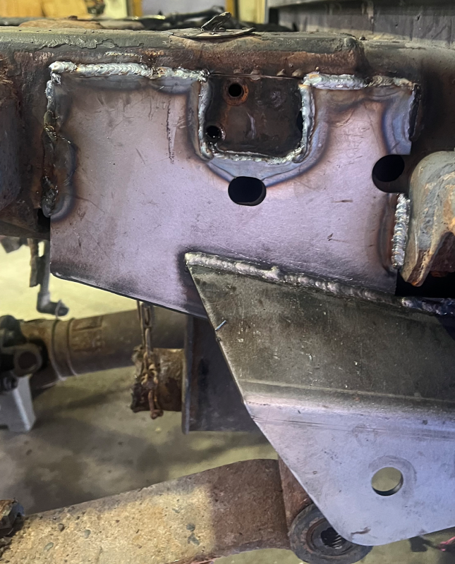 RustBuster Rust Buster 2004-2008 Ford F-150 Center Rear Frame Section with ward Leaf Spring Mount - Left