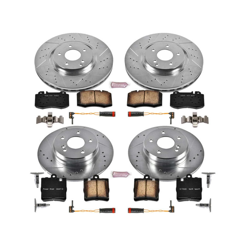 PowerStop Power Stop 2004 Mercedes-Benz C230 Front & Rear Z23 Evolution Brake Kit