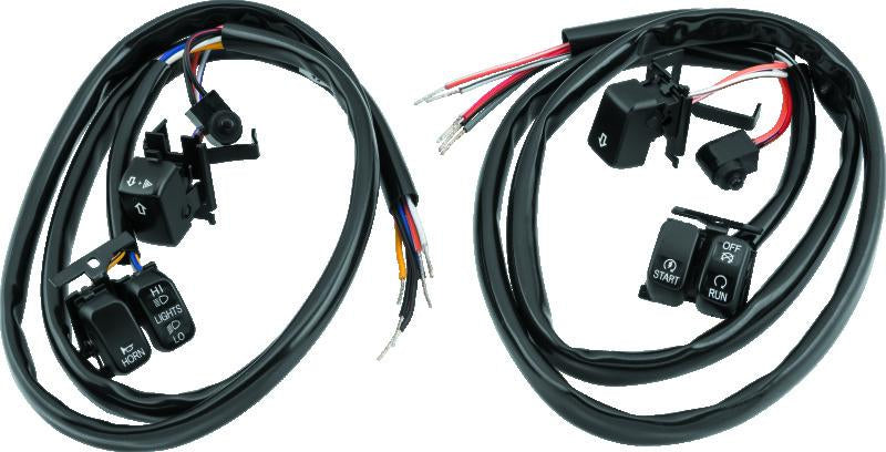 TwinPower Twin Power 07-10 Big Twin and XL Black Handlebar Switch Kit Does Not Include Audio or Cruise