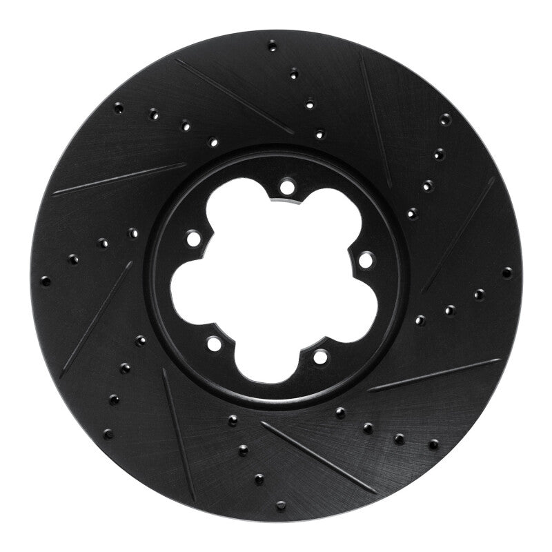 R1 Concepts R1 14-19 Ford Transit (Mexico) Front Right Drilled & Slotted Black Brake Rotor