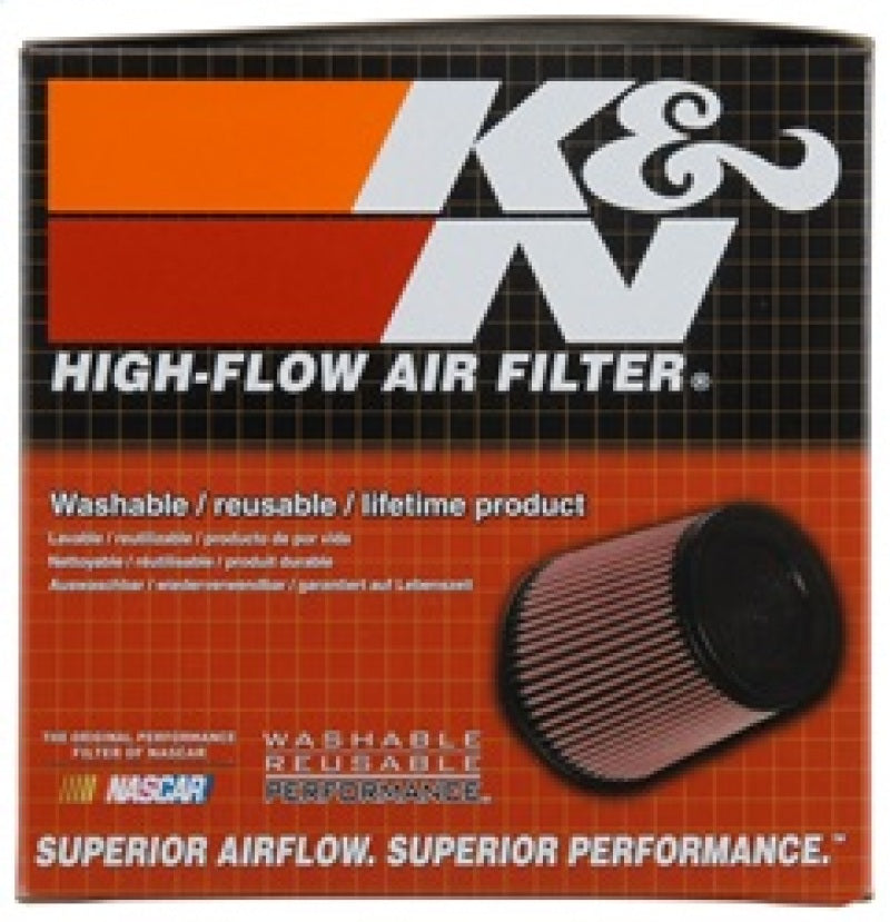 K&N Engineering K&N Universal Chrome Filter-Oval Tapered 4in Flg ID x 5.375in Base O/S W x 3.313in Top O/S W