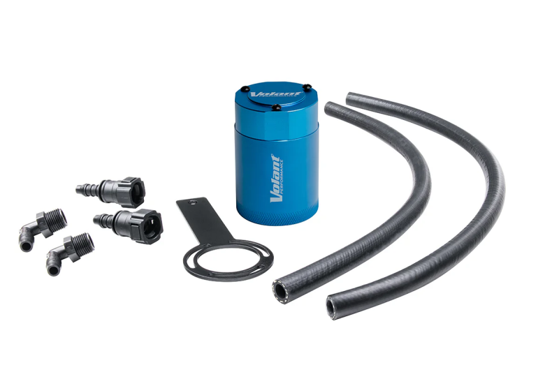 Volant 14-19 Chevrolet Silverado 1500 3oz Aluminum Oil Catch Can w/Mounting Bracket - Blue