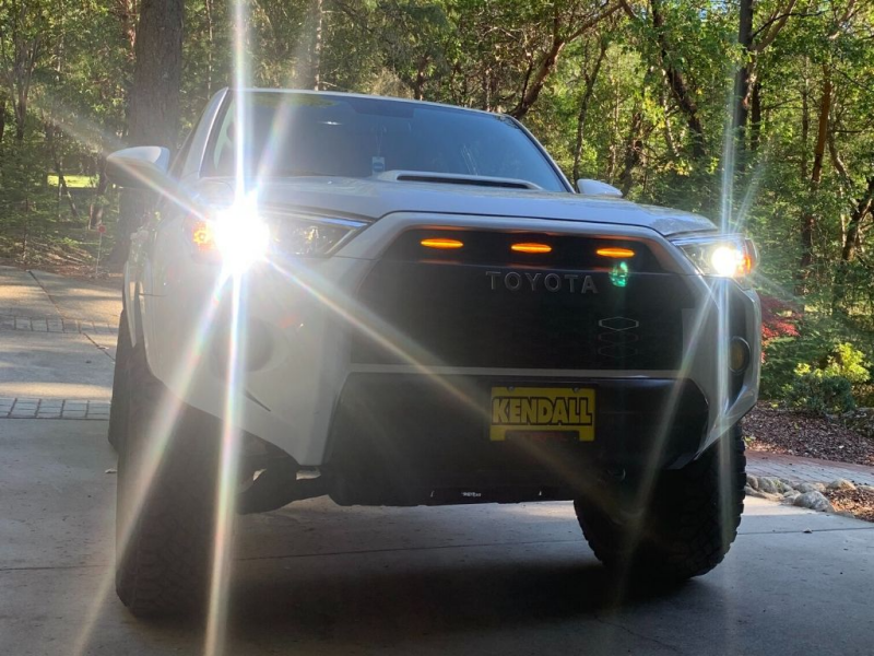 Cali Raised LED Cali Raised 14-24 Toyota 4Runner Grille Raptor LED Light Kit - Amber