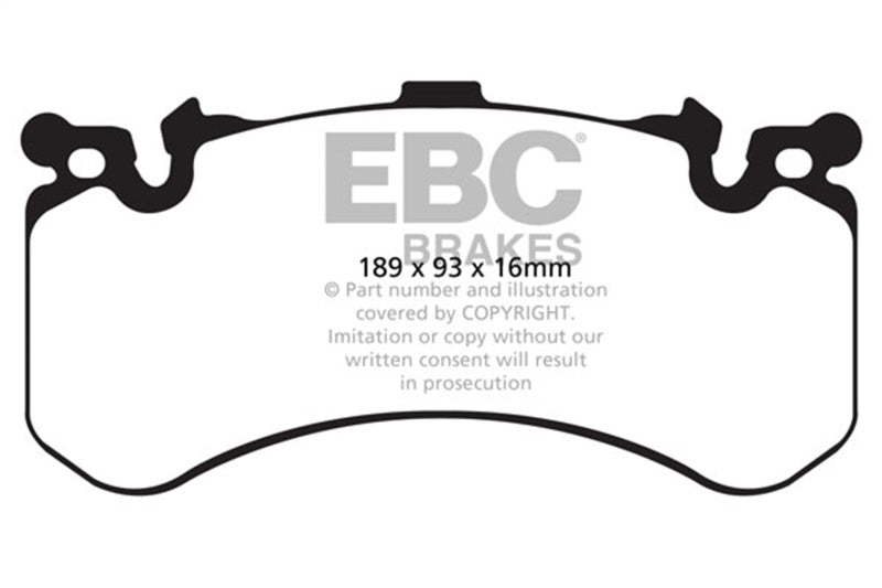 EBC 11-17 Audi A8 Quattro 6.3L Bluestuff Front Brake Pads