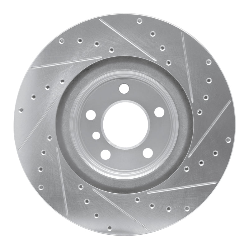 R1 Concepts R1 12-20 BMW 230I Rear Left Drilled & Slotted Silver Brake Rotor
