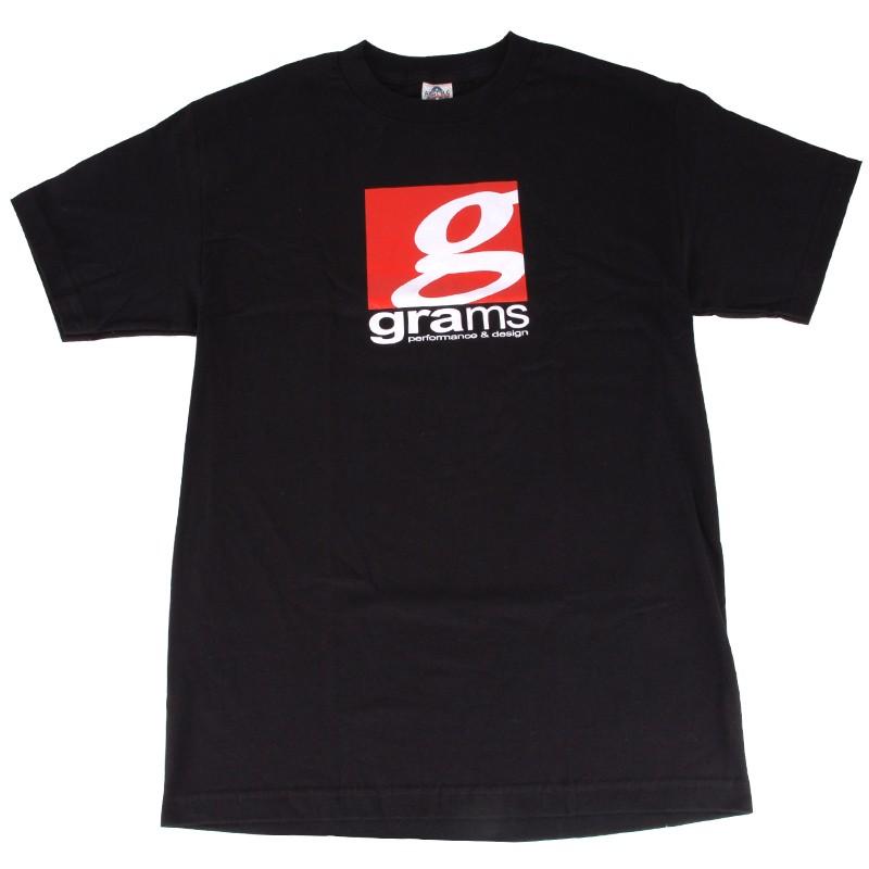 Grams Performance and Design Logo Black T-Shirt - XXL