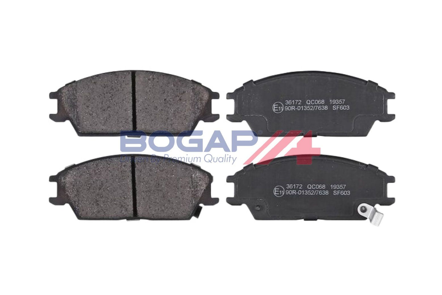 BOGAP Y8210278 Brake Pad Set, Disc Brake