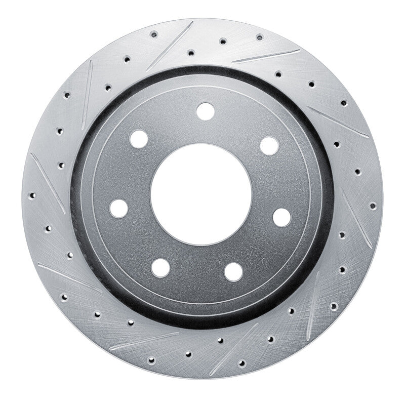 R1 Concepts R1 94-94 Ford E-350 Econoline Front Left Drilled & Slotted Black Brake Rotor